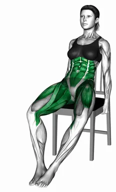 Glued Heels Leg Extension on a Chair demo