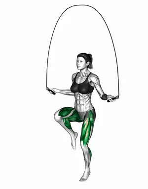 High Knee Jump Rope demo