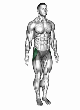 힙 어브덕션 자세 시연