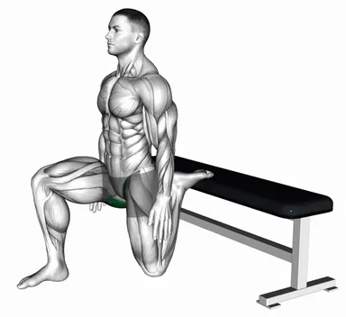 Rear Foot Elevated Hip Flexor Stretch demo
