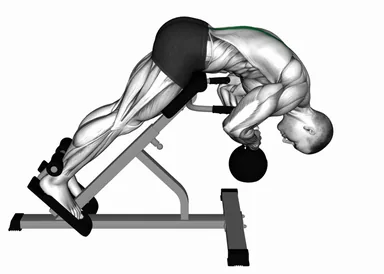 Kettlebell 45 degrees Back Extension demo
