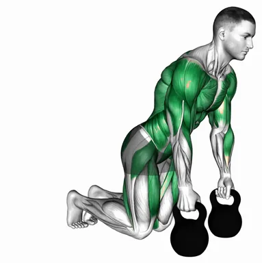 Kettlebell Bird Dog Row demo