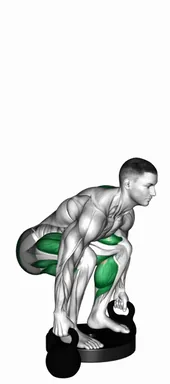Kettlebell Deadlift from Deficit demo