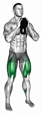Kettlebell Goblet Pulse Squat demo