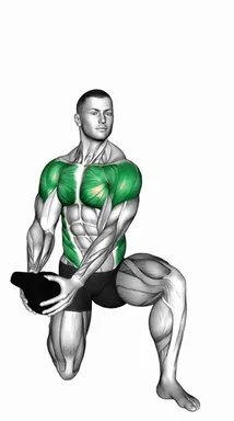 Kettlebell Half Kneeling Lift and Chop demo