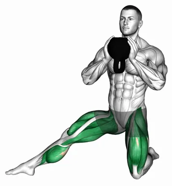 Kettlebell Half Kneeling Side Lunge demo