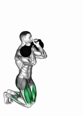 Kettlebell Kneeling Hold to Stand Clean Grip demo