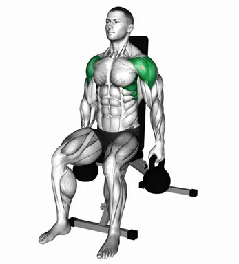 Kettlebell Seated Lateral Raise demo