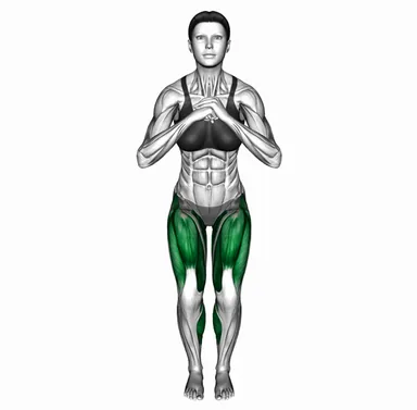 Lateral Tap in Squat Position (front POV) demo