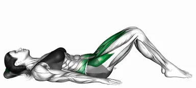 Leg Raise (bent knee) demo