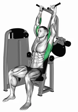 Lever Cross Lat Pulldown (VERSION 2) demo