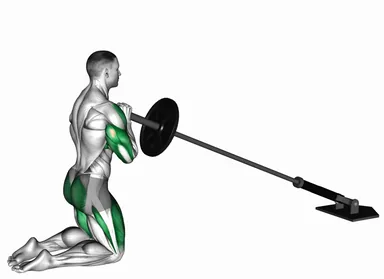 Landmine Kneeling Thruster Press demo