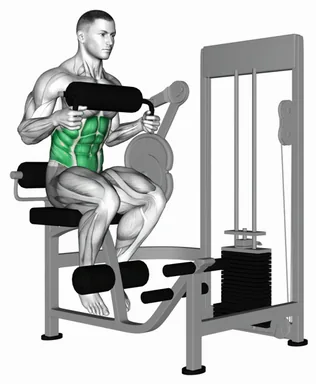 Lever Seated Crunch (Chest Pad) demo