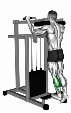 Lever Standing Single Leg Calf Raise demo