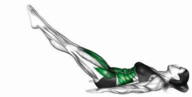 라잉 교대 레그 로어링 자세 시연