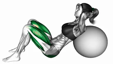 Lying Hip Lift (on Stability Ball) demo