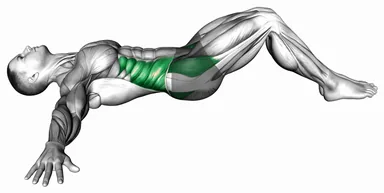 Lying Knee Roll Over Stretch demo