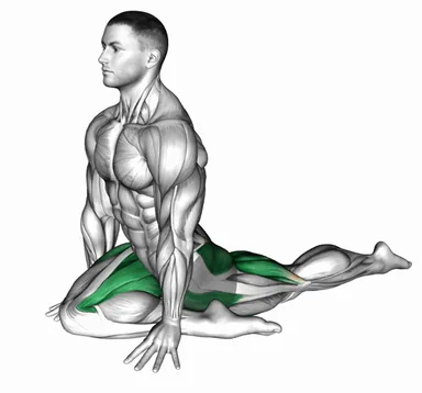 Lying Leg Tuck Hip Stretch demo