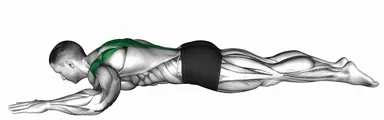 Lying Prone Trapezius Press Back Extension demo