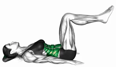 Lying Reverse Abdominal Press demo