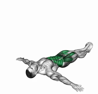 Lying Side Straight Legs Reverse Crunch demo