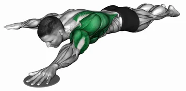 Lying Single Arm Slide from Y to T demo