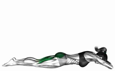 Lying Single Leg Glute Lift demo