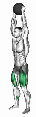 Medicine Ball Overhead Squat demo