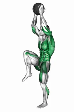 Medicine Ball Single Leg Slam demo