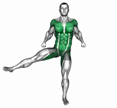 Pendulum Arms Side Leg Raise demo