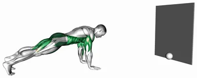 Plank Alternating Hit the Ball demo