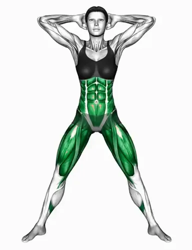 Plyo Squat Side Bend demo