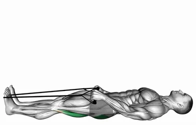 Reclining Big Toe Pose with Rope demo