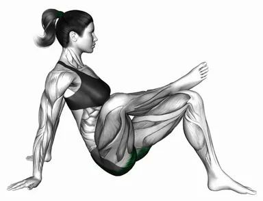 Recumbent Hip External Rotator and Hip Extensor Stretch (Crossed Leg) demo