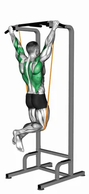 Resistance Band Assisted Wide grip Pull up demo
