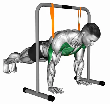 Resistance Band Explosive Push-up demo