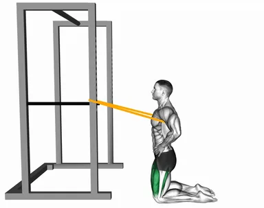 Resistance Band Kneeling Sissy Squat demo