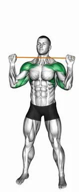 Resistance Band Overhead Shoulder Press (VERSION 2) demo