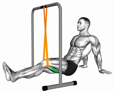 Resistance Band Seated Single Leg Knee Extension demo