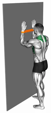 Resistance Band Serratus Wall Slide demo