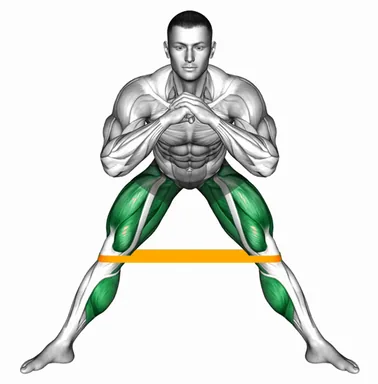 Resistance Band Side Lunge Stretch (VERSION 2) demo