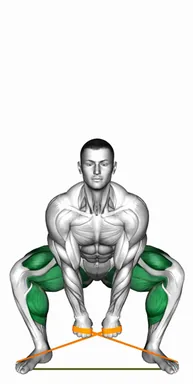 Resistance Band Sumo Deadlift demo