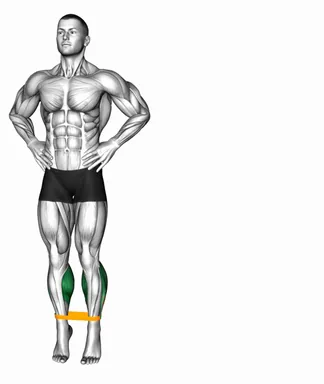 Resistance Band Toe Side Walk demo