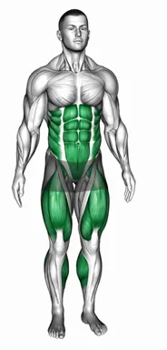 리버스 런지 니 드라이브 (정면 시점) 자세 시연
