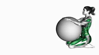 Roll and Side Twist on Stability Ball demo