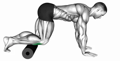 Roll Anterior Calf Foam Rolling demo