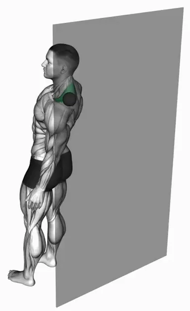 Massage Ball Upper Trap Stretch demo