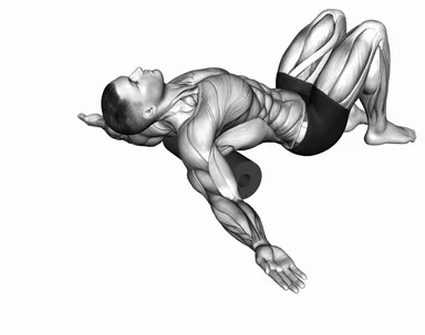 Foam Roll Erector Spinae Lying on Floor demo
