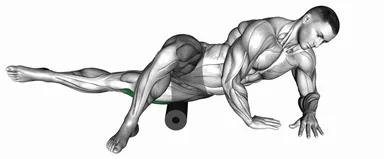 Foam Roller Lateral Hip Stretch demo