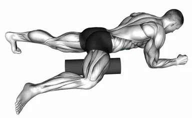 Foam Roller Hip Stretch demo